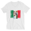 Thumbnail: Los Muñecos Y Su Bandera De México Unisex Short Sleeve V-Neck T-Shirt