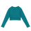 Thumbnail: Uptown Eastern Blue Recycled long-sleeve crop top