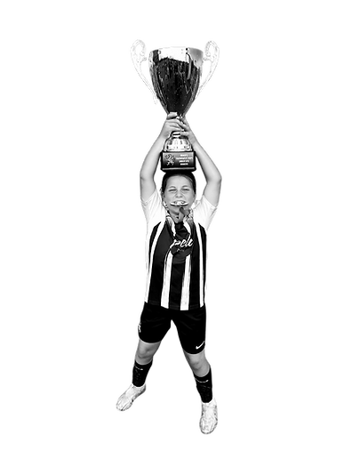 LJFC player with trophy