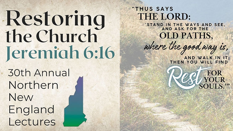 Restoring the Church (Jeremiah 6:16