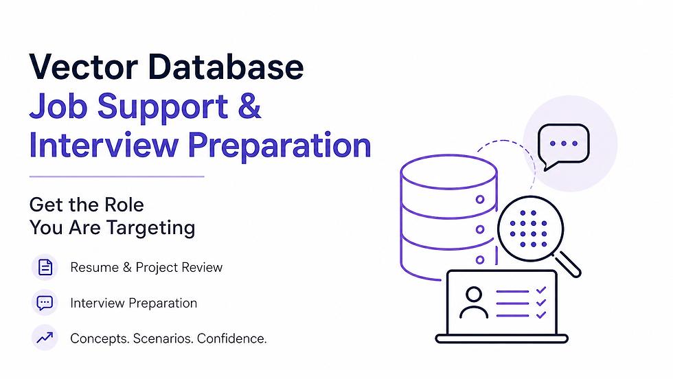 Vector Database Job Support & Interview Preparation | ML Engineer — Codersarts