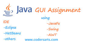 Java GUI Assignment Help using JavaFx,Swing,Awt
