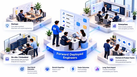 Codersarts AI engineer working inside a client team to deploy an AI agent in production