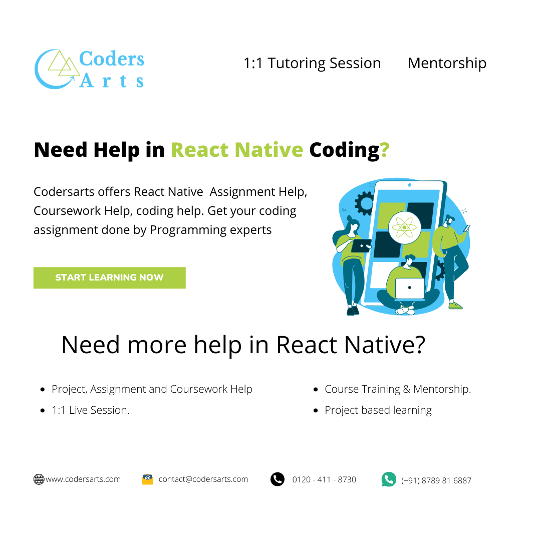 React Native Coding Help | Coding Help | Codersarts