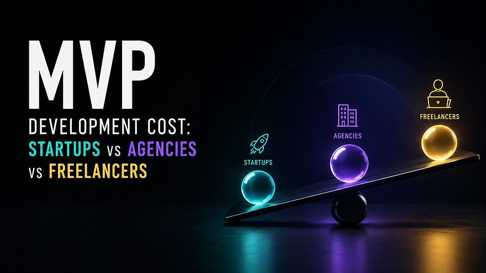 MVP Development Cost: Startups vs Agencies vs Freelancers (2026)