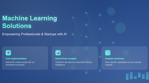 Machine Learning Solutions for Professionals & Startups