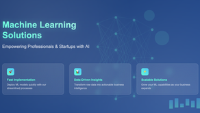 Machine Learning Solutions for Professionals & Startups