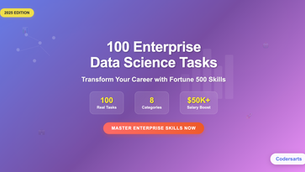 100 Enterprise Data Science Tasks That Will Transform Your Career in 2025