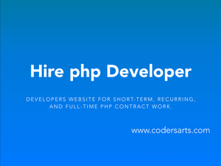 Hire PHP Web developers - Codersarts
