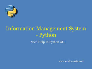 Information Management System - Codersarts