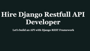 Looking for API Developer