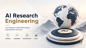 AI Research Engineering Services illustrating research paper implementation, custom AI model development, AI agents, foundation models, evaluation frameworks, and enterprise AI engineering by Codersarts