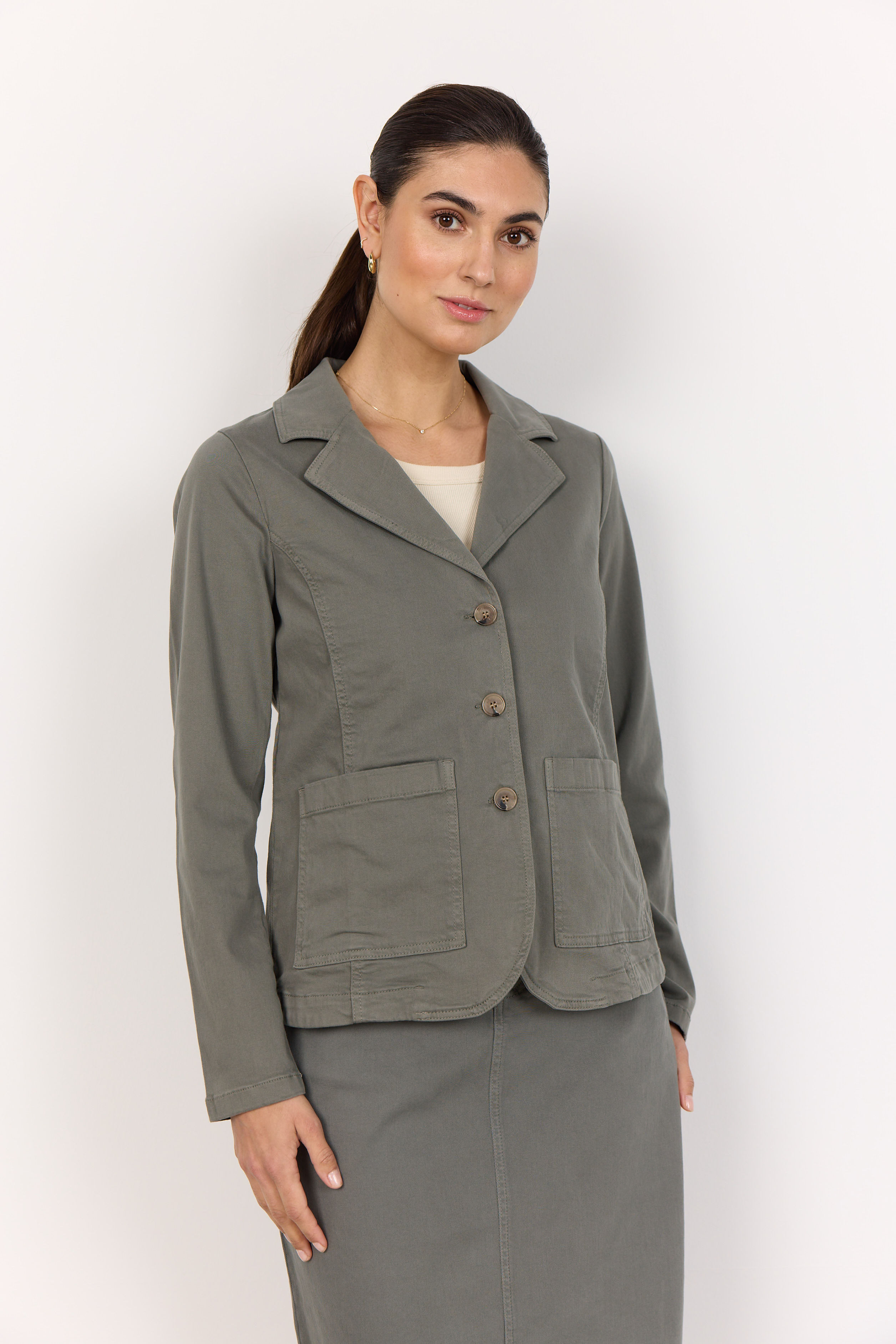 Groene blazer Soyaconcept