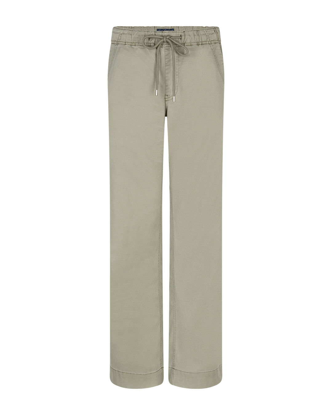 Claudette Lyocell Twill Light Khaki Red Button