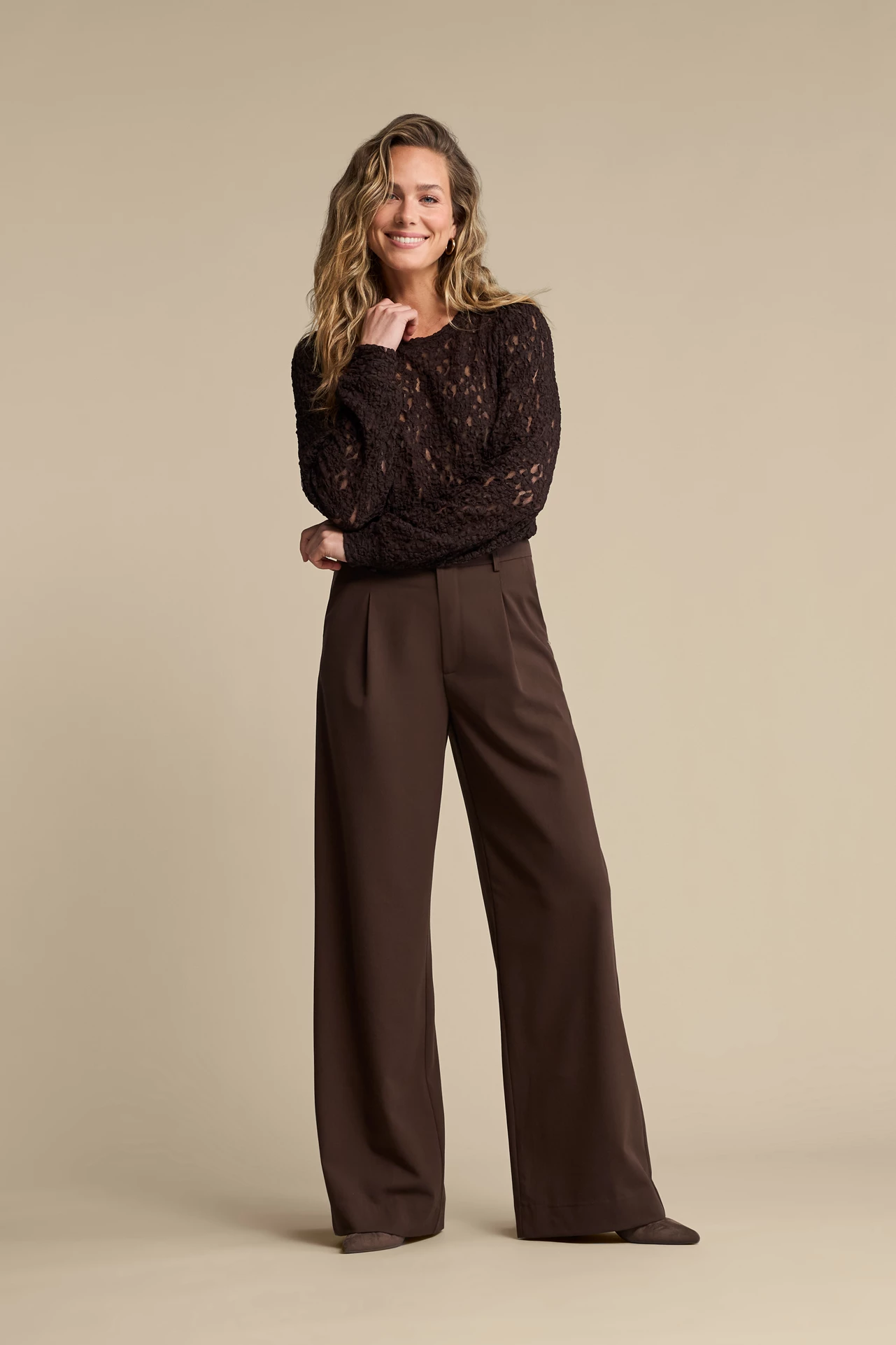 Top lace espresso Red Button