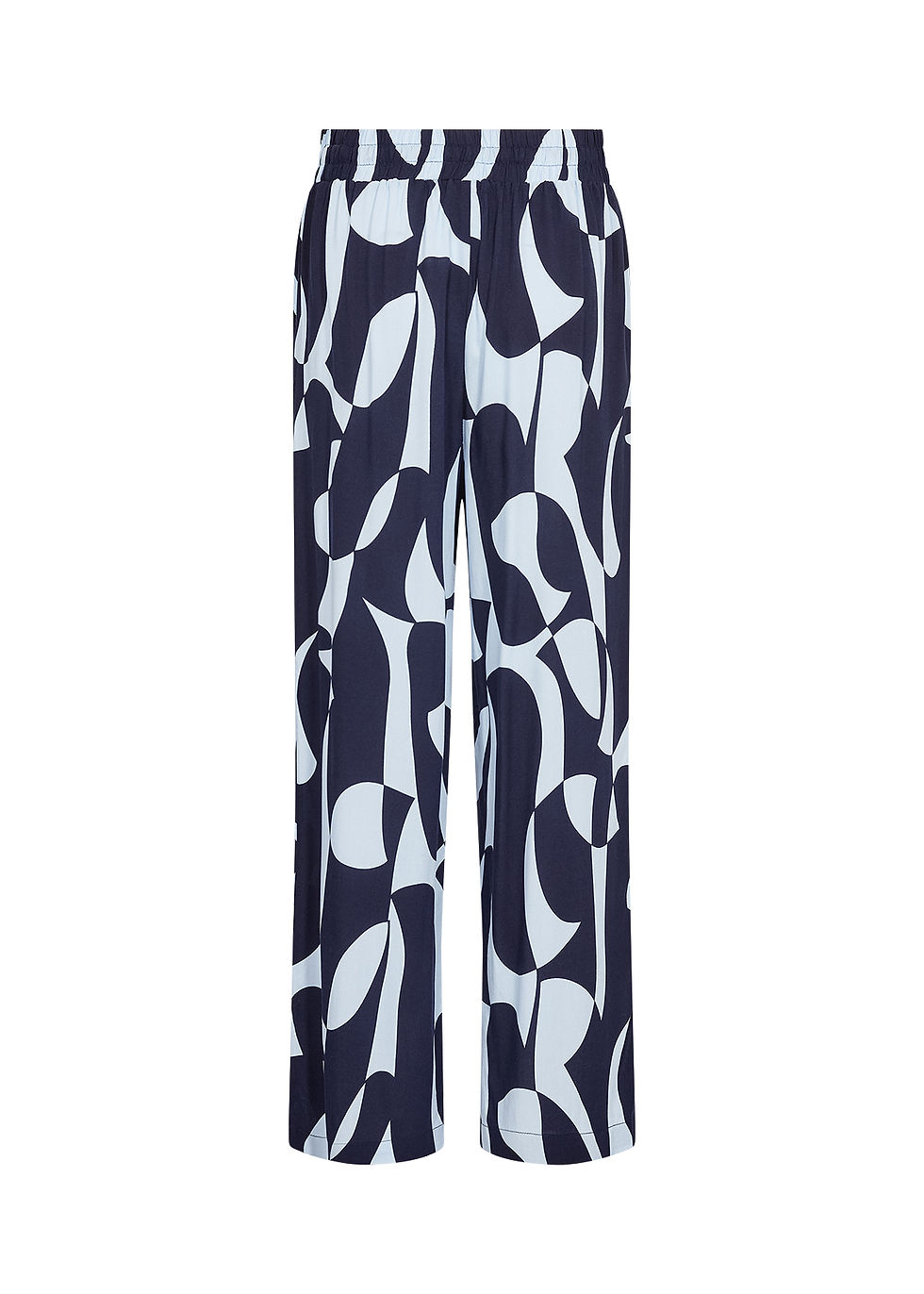 Thumbnail: Blauwe broek met abstracte print Soyaconcept