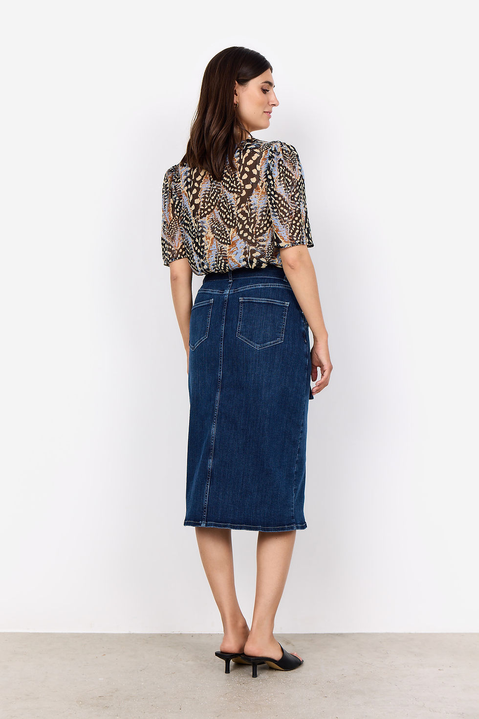 Thumbnail: Blauwe jeans rok Soyaconcept