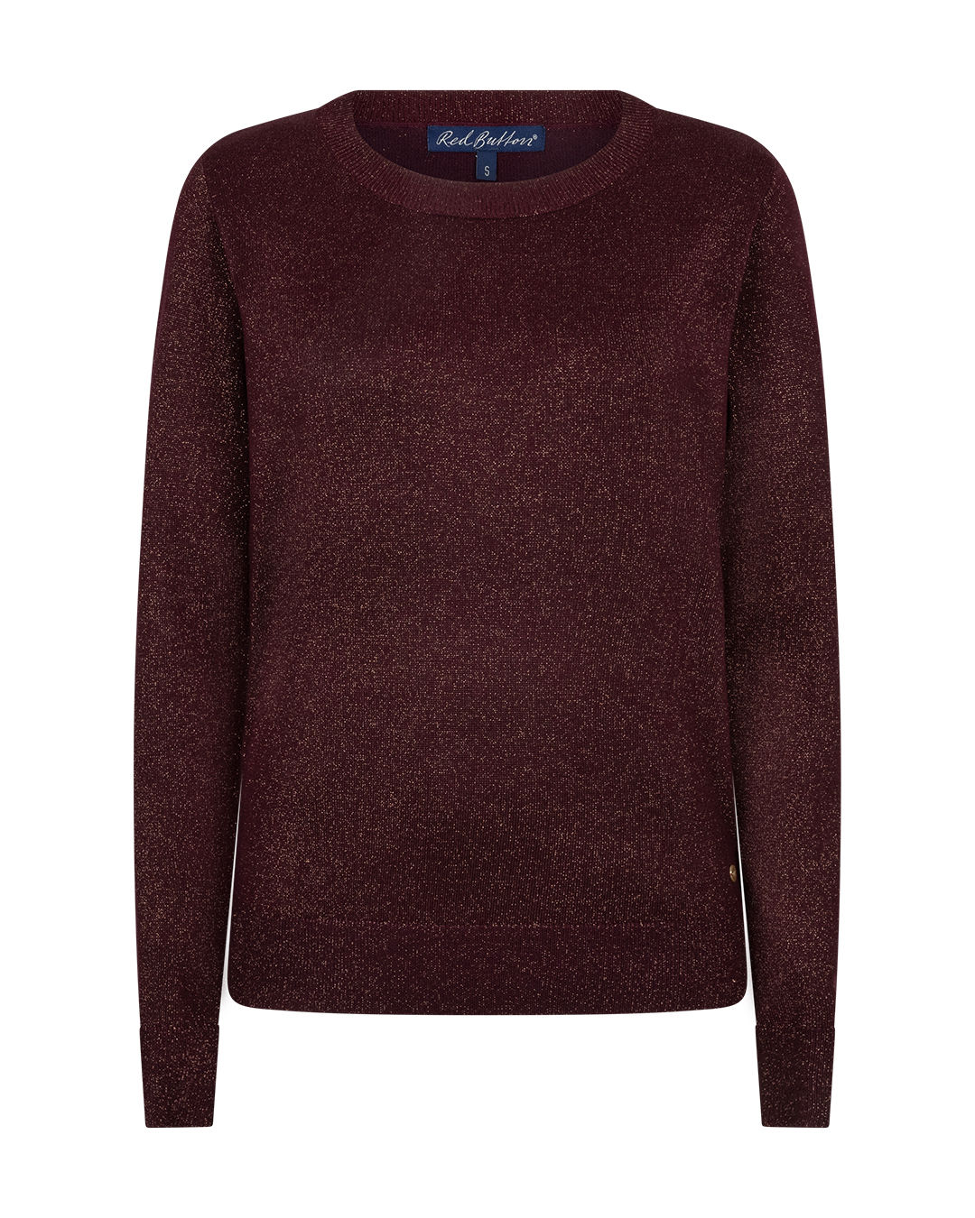 Sweet sparkle burgundy Red Button