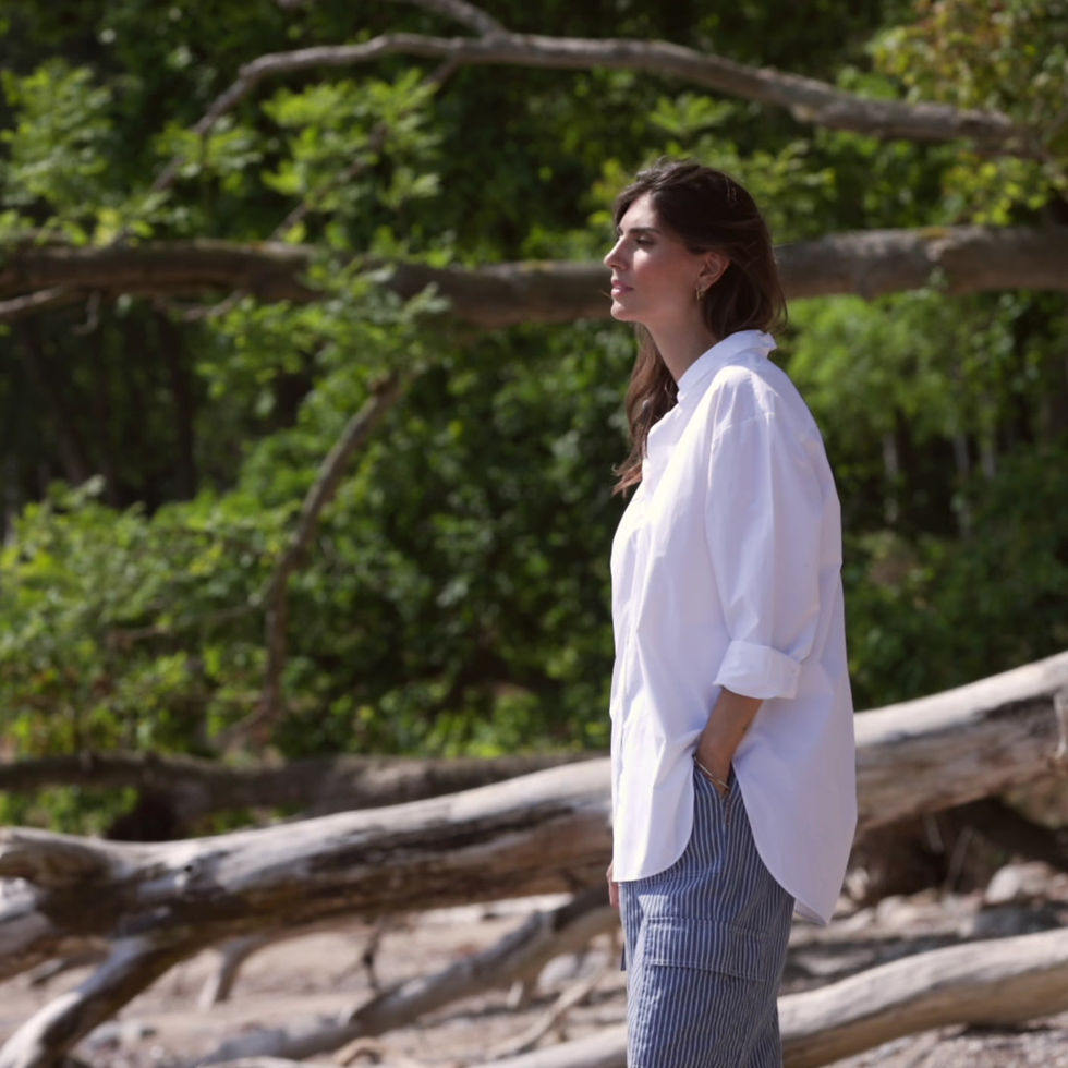 Thumbnail: Witte oversized blouse Soyaconcept