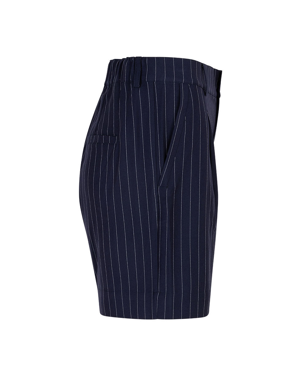 Thumbnail: Cleo Short Palazzo Pinstripe darkblue Red Button