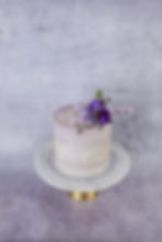 Dreamy cream cake with flowers