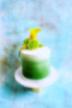 Ombré cake with flowers