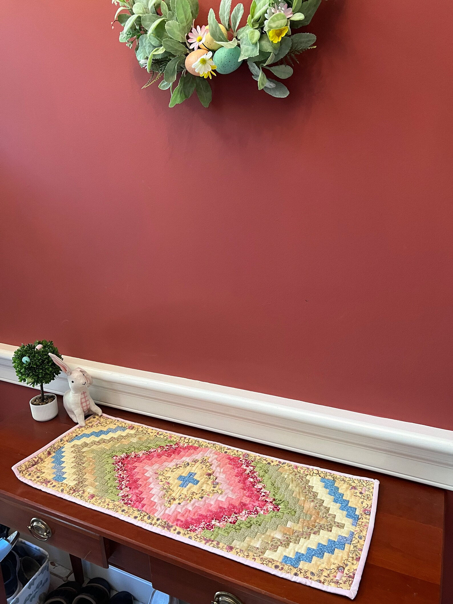 Easter Cross Quilted Table Runner
