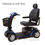 Thumbnail: Pride Victory 10 4 Wheel left side blue with optional 22 inch wide highback seat