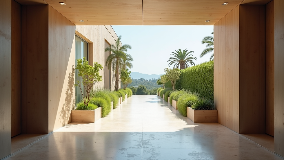 Vue en plongée d’un hall d’entrée d’immeuble propre et bien entretenu