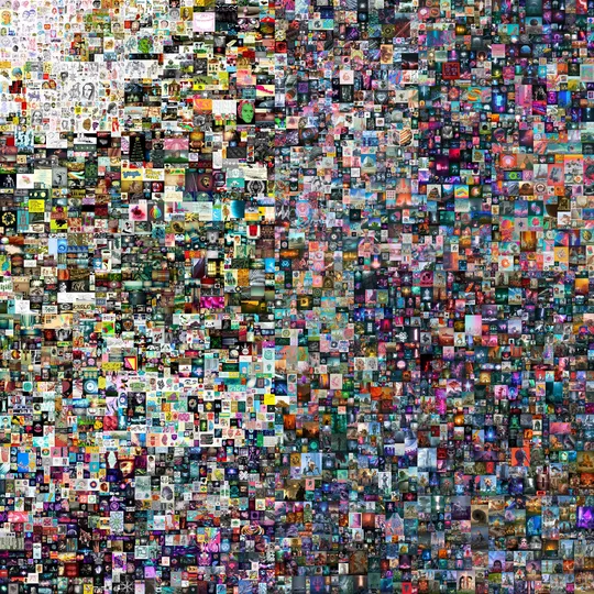 Patchwork de petites images issues d'Internet