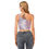 Thumbnail: Peace Purple Women's One-Shoulder Cropped Top