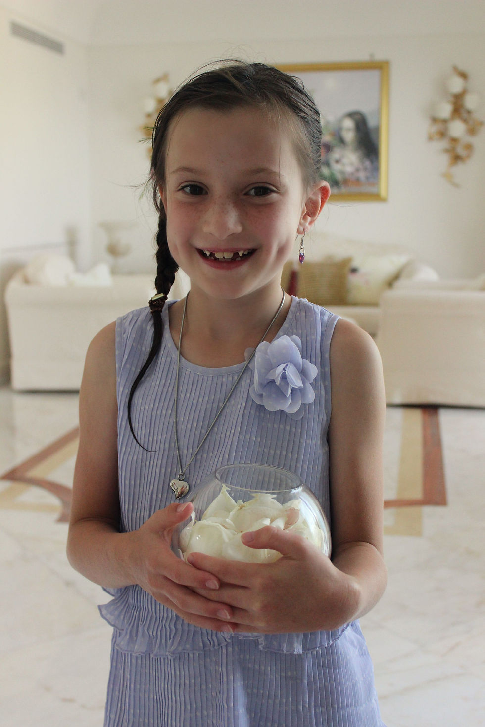 Erin was our flower girl.