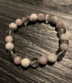 Bracelet sérénité howlite kunzite crista