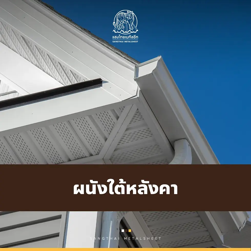 ผนังใต้ หลังคาเมทัลชีท