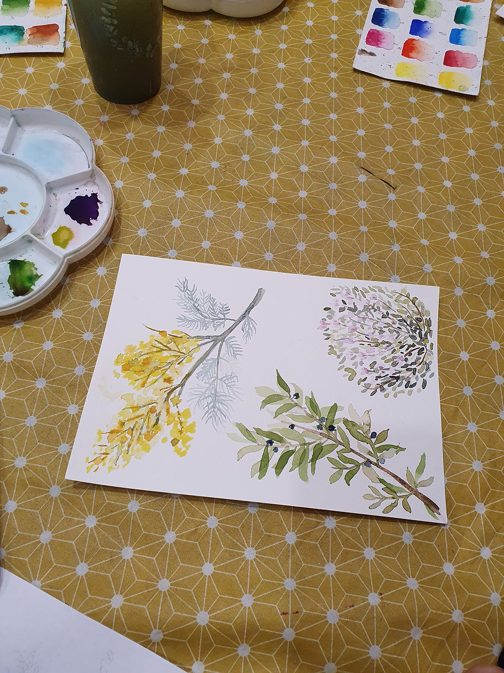 Miniature : Goûter créatif - herbier aquarellé