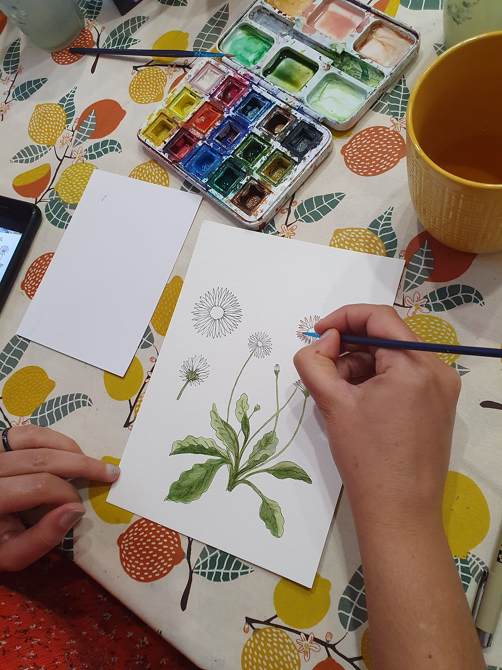 Miniature : Goûter créatif - herbier aquarellé