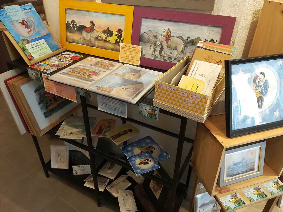 Mon espace de présentation à la galerie