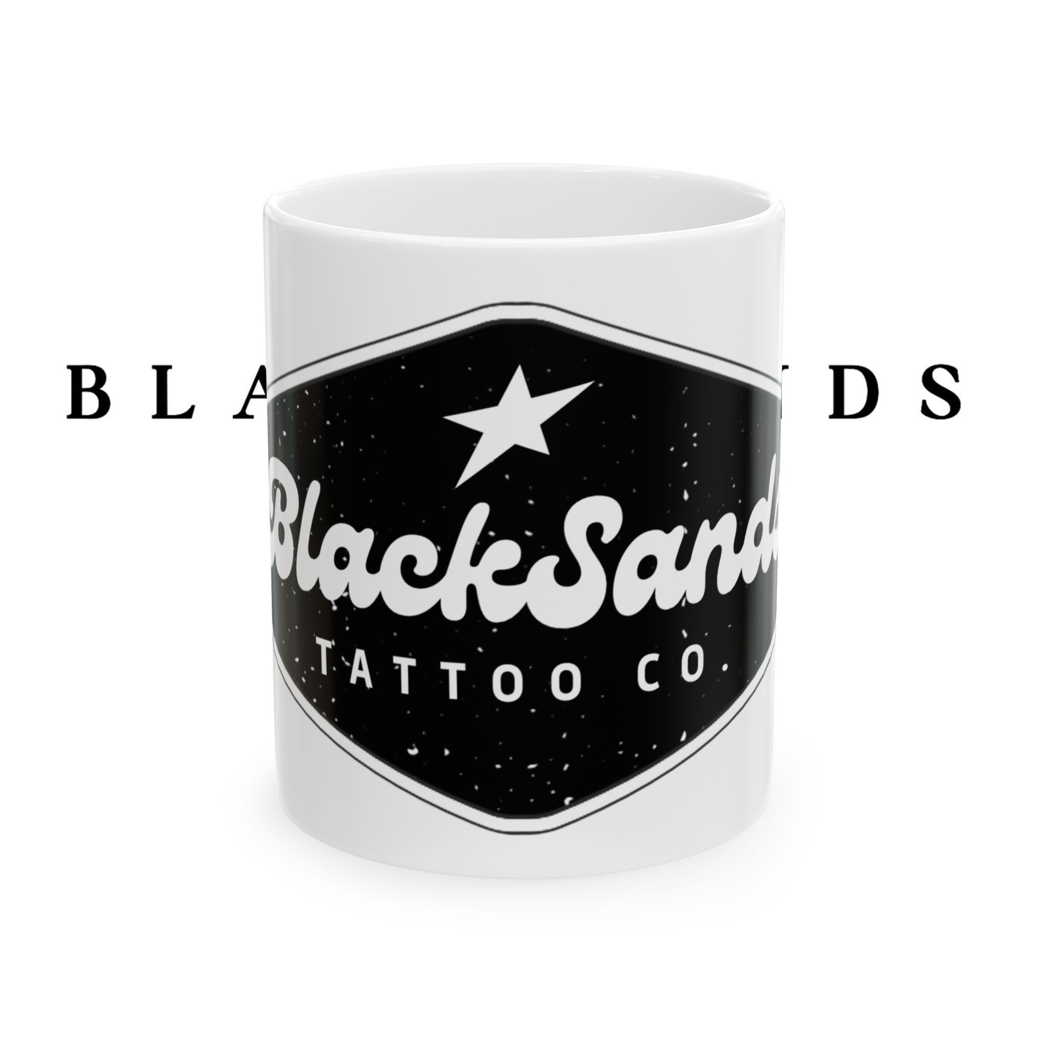 Black Sands Tattoo Co. Ceramic Coffee Mug (11oz/15oz)