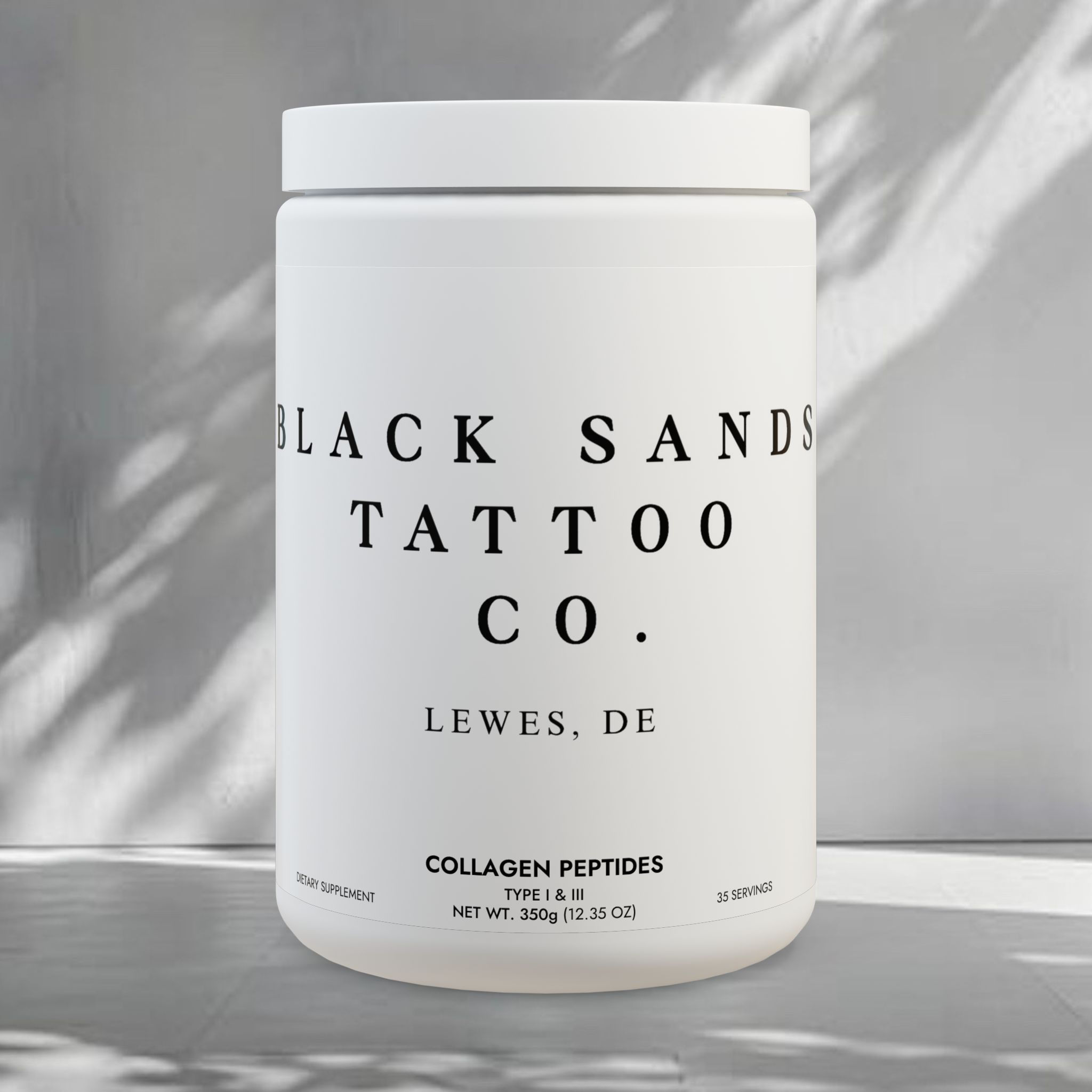 Black Sands Collagen Peptides Type I & III Supplement (350g, 12.3oz)