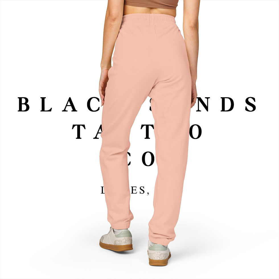 Thumbnail: Black Sands Tattoo Co. Garment-Dyed High Quality Fleece Joggers