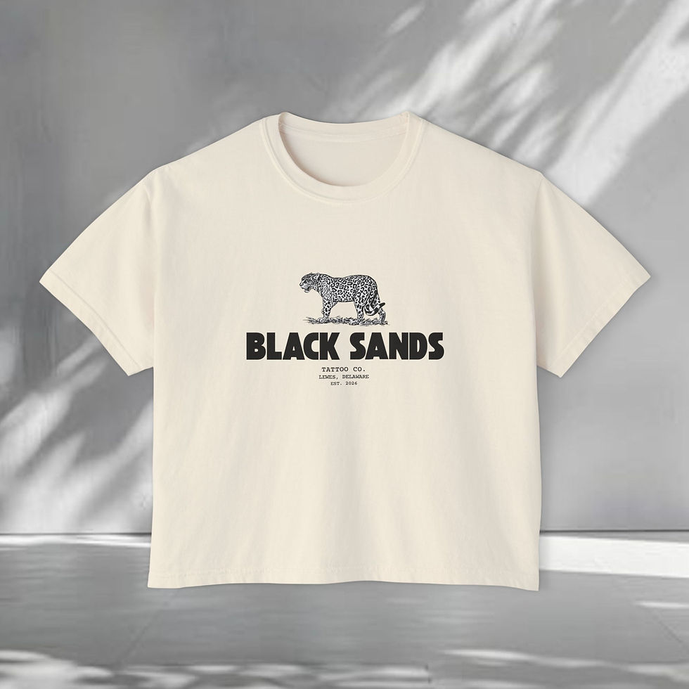 Thumbnail: Black Sands Leopard Boxy T-Shirt