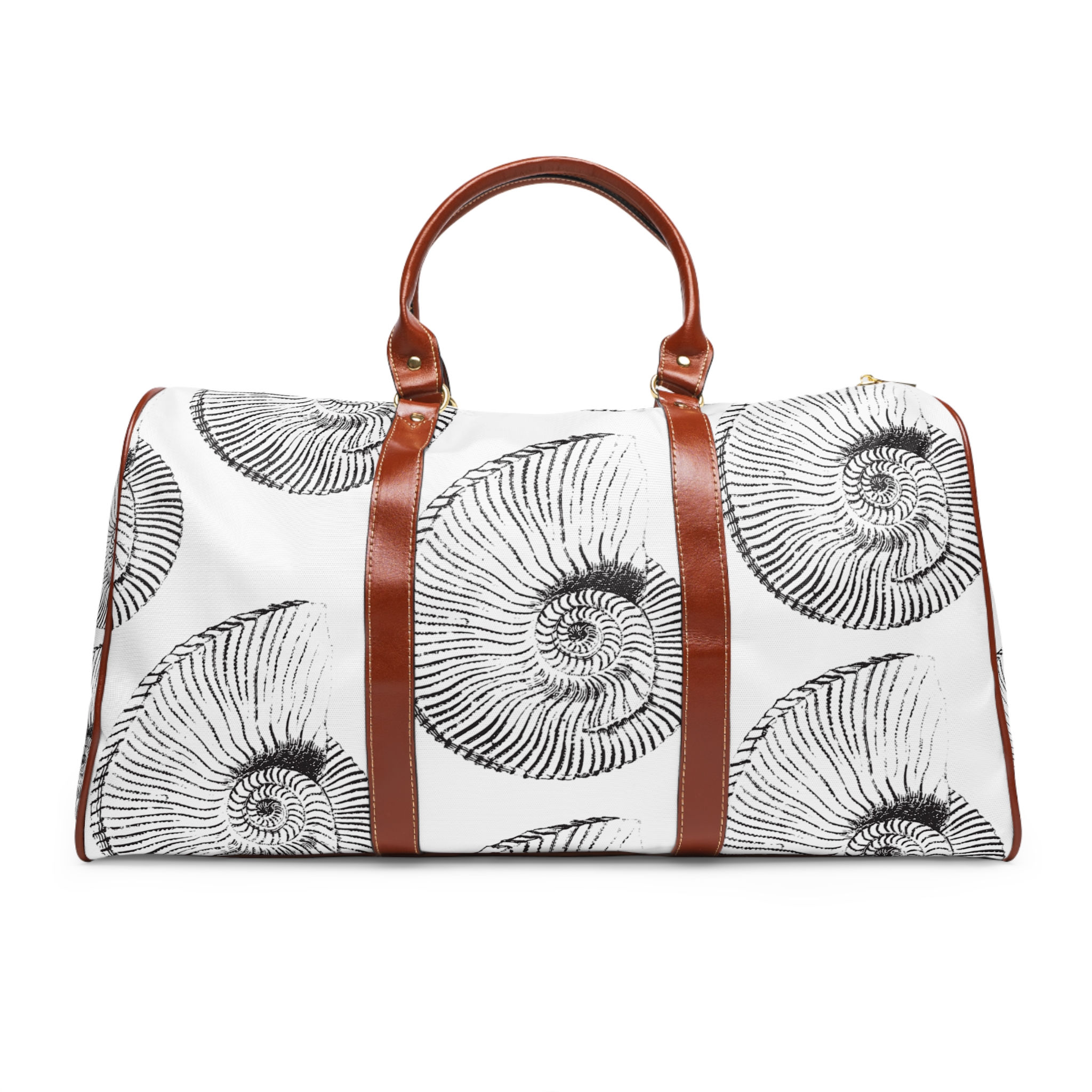 Black Sands Tattoo Co. Leather/Nylon Waterproof Weekender Bag