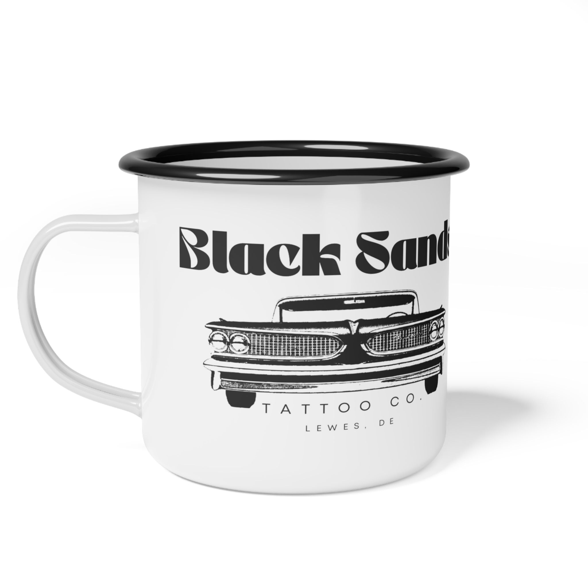 Black Sands 62' Grand Prix Enamel Camping Mug