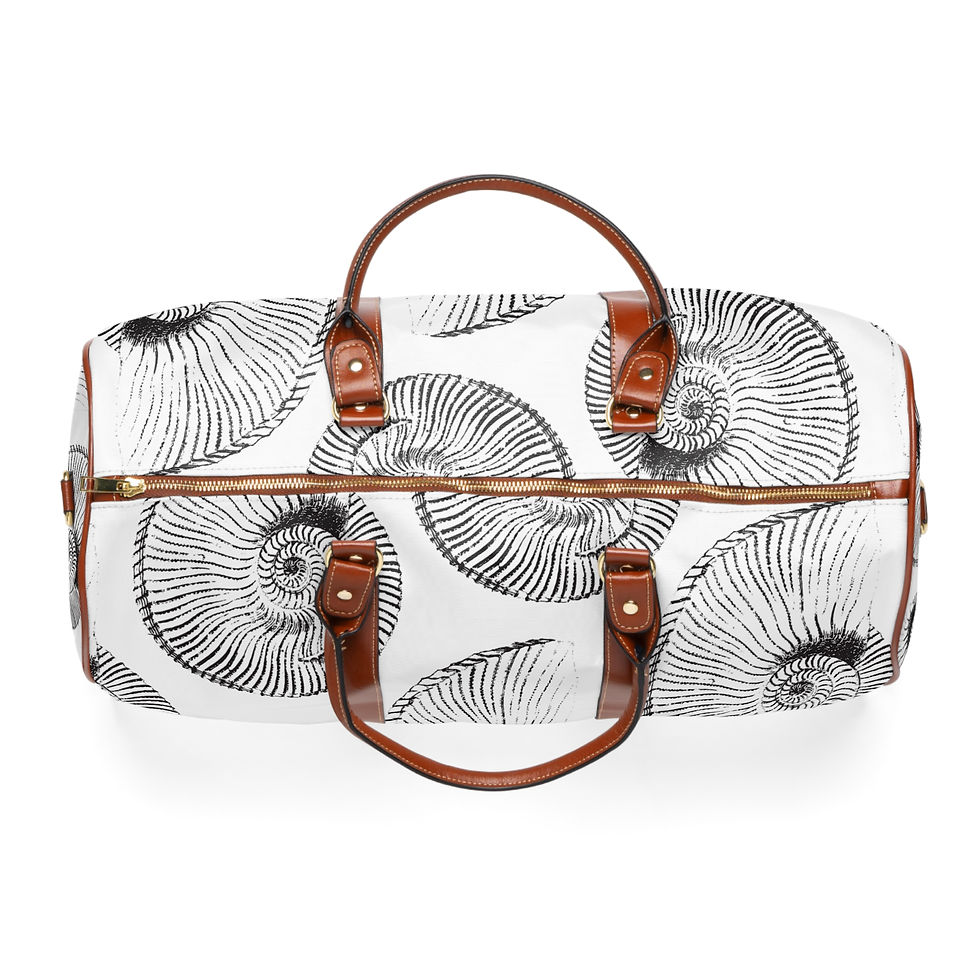 Thumbnail: Black Sands Tattoo Co. Leather/Nylon Waterproof Weekender Bag