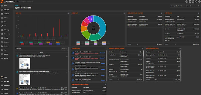 JobTread dashboard
