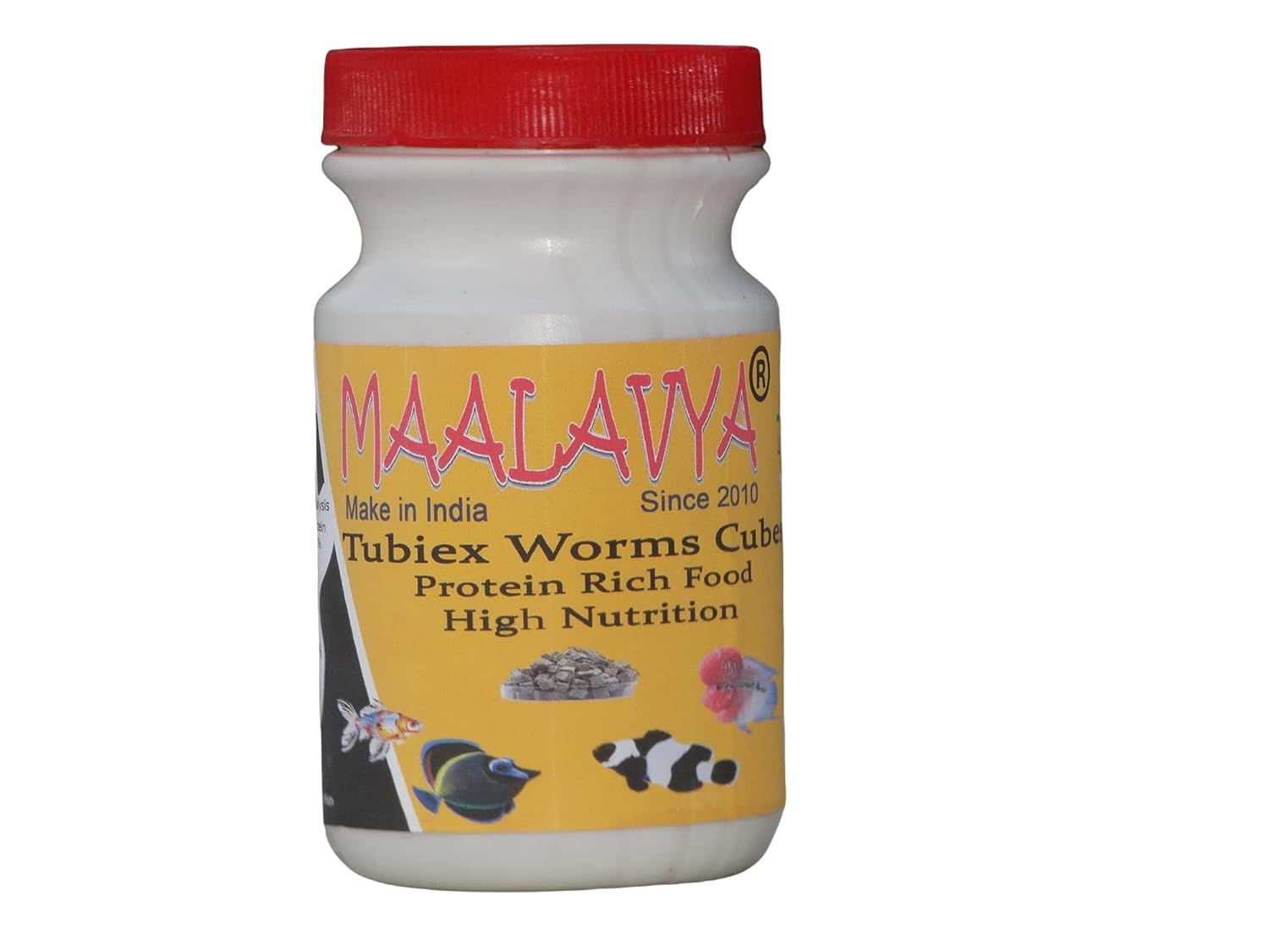Maalavya Tubiex Worms Cubes (Protein Rich Fish Feed/Food) (High Nutrition Food)