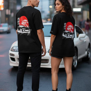 Supra Black oversized tshirt | Vakaadha