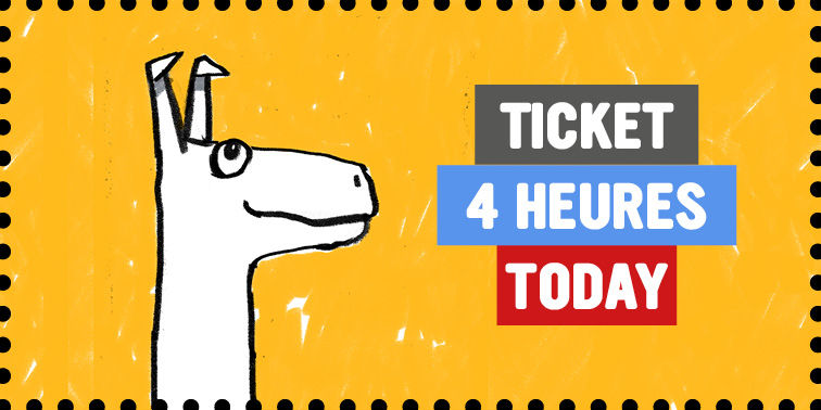 Ticket nomade 1/2 journée, aujourd'hui