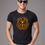 Thumbnail: Harley Inspired - Black Round Neck - Biker T-Shirt - Front View