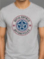 Enfield Symbol - Grey Melange, Round Neck - Biker T-Shirt - Front View Zoom